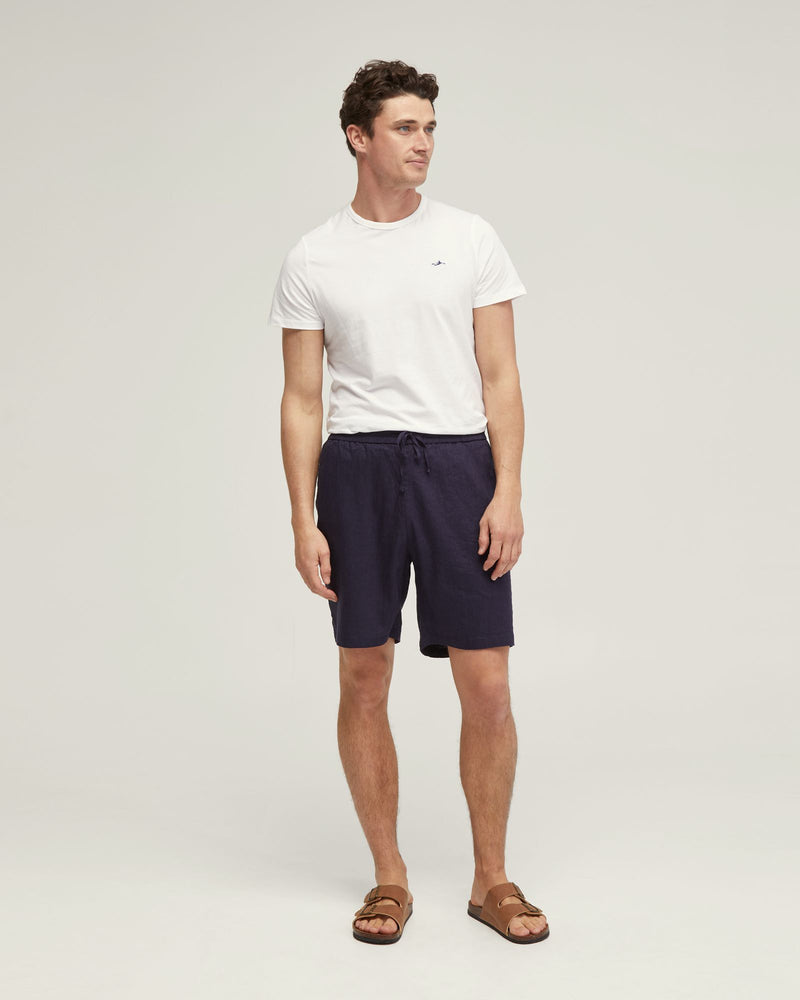RUFUS LINEN PULL ON SHORTS MENS SHORTS