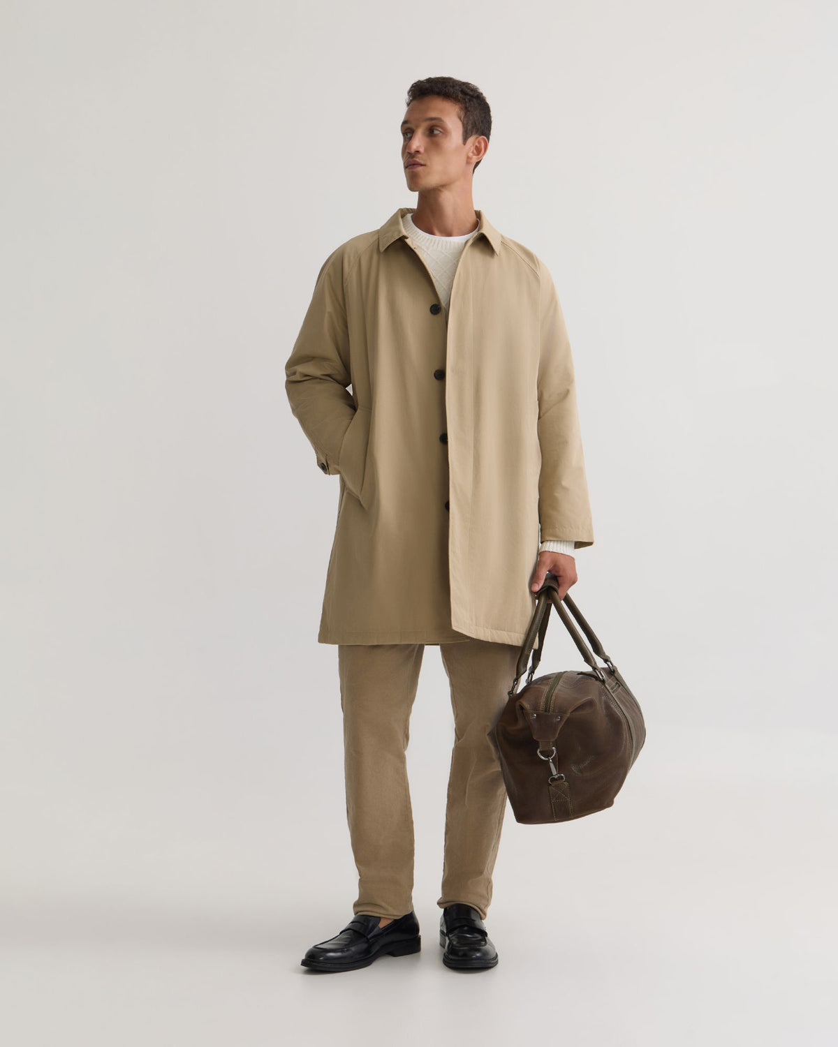 Trench Coat Men Melbourne Coats Men's Long Trench Coat