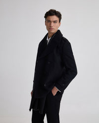 Henry Wool Pea Coat MENS JACKETS AND COATS