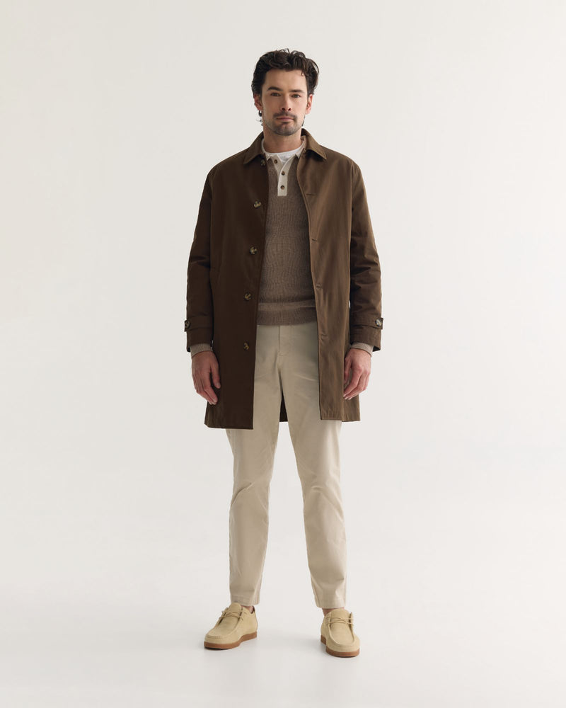 Jay Cotton Twill Trench Coat MENS JACKETS AND COATS