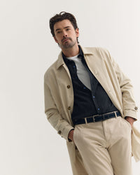 Jay Cotton Twill Trench Coat MENS JACKETS AND COATS