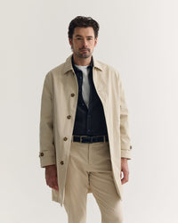 Jay Cotton Twill Trench Coat MENS JACKETS AND COATS