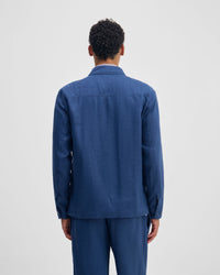 Adem Linen Zip Bomber MENS JACKETS AND COATS