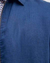 Adem Linen Zip Bomber MENS JACKETS AND COATS