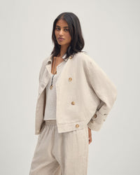 Griffin Linen Bomber WOMENS SUITS JKTS COATS