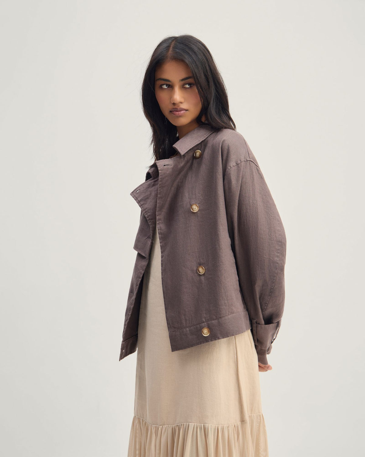 Griffin Linen Bomber WOMENS SUITS JKTS COATS