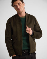 Hamish Wool Blend Bomber Jacket