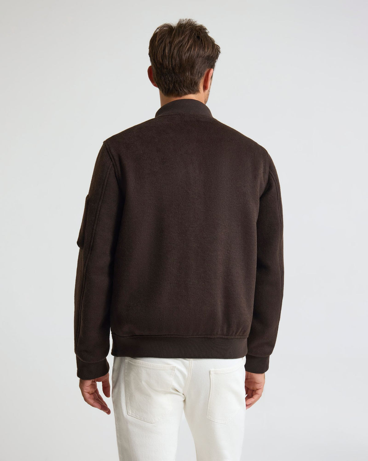 Hamish Wool Blend Bomber Jacket MENS JACKETS AND COATS