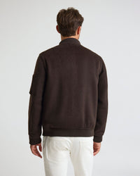 Hamish Wool Blend Bomber Jacket MENS JACKETS AND COATS