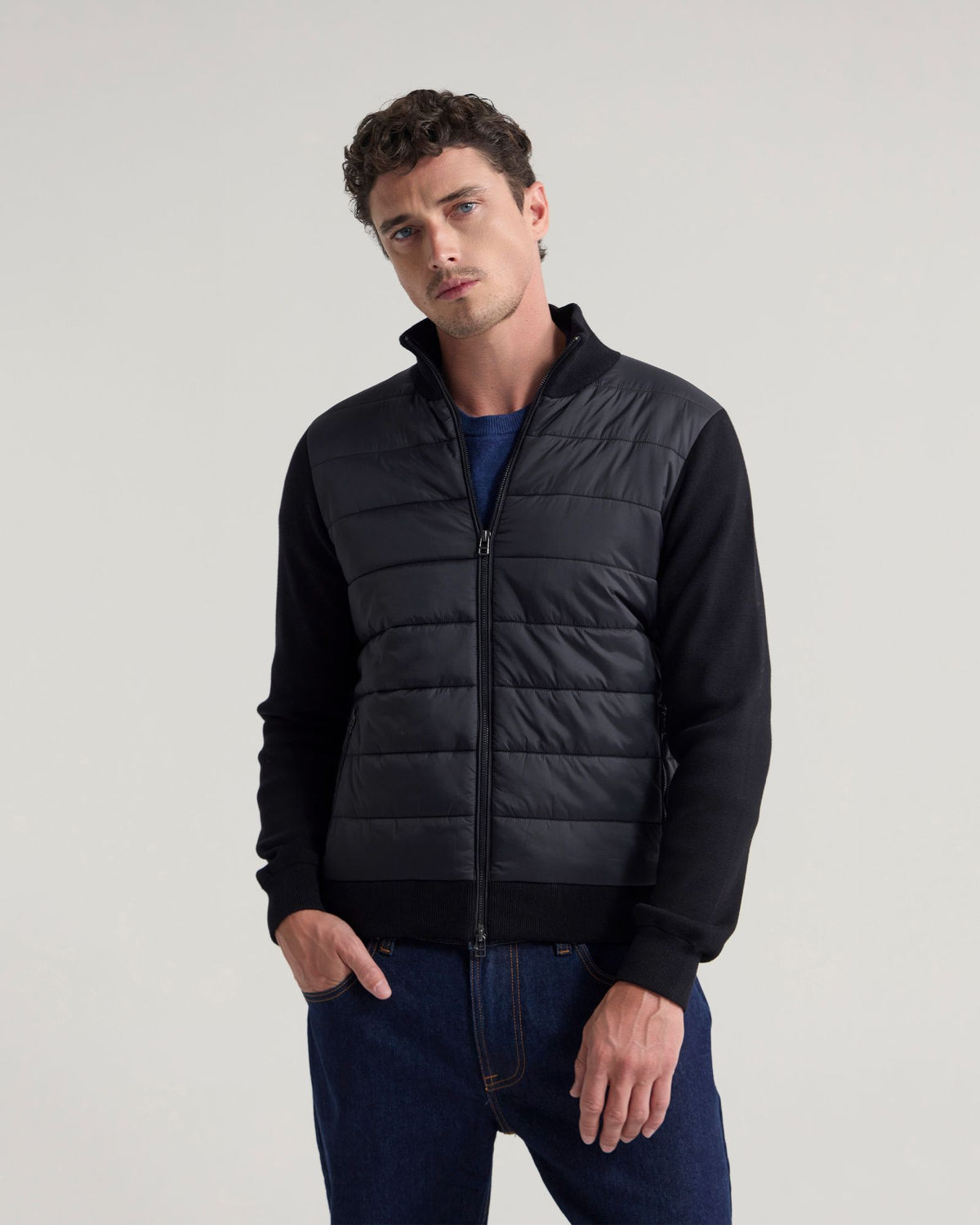 Lorenzo Knit Sleeve Puffer Jacket MENS JACKETS AND COATS