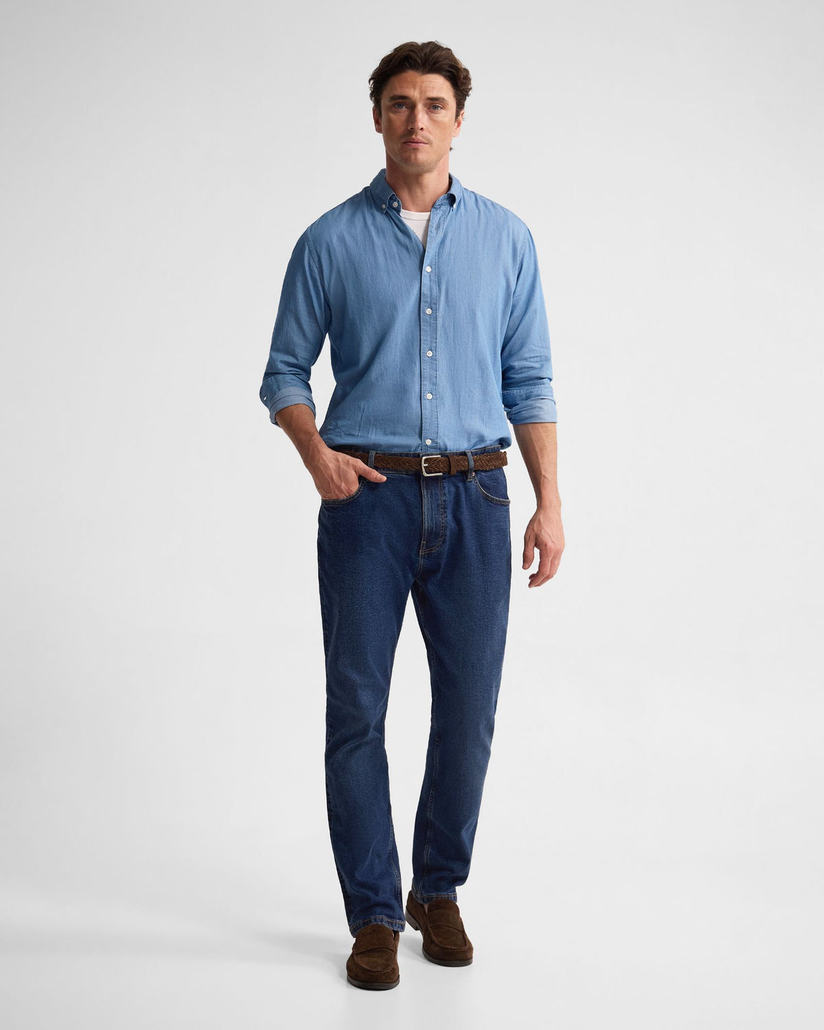 Rover Washed Denim Shirt MENS SHIRTS