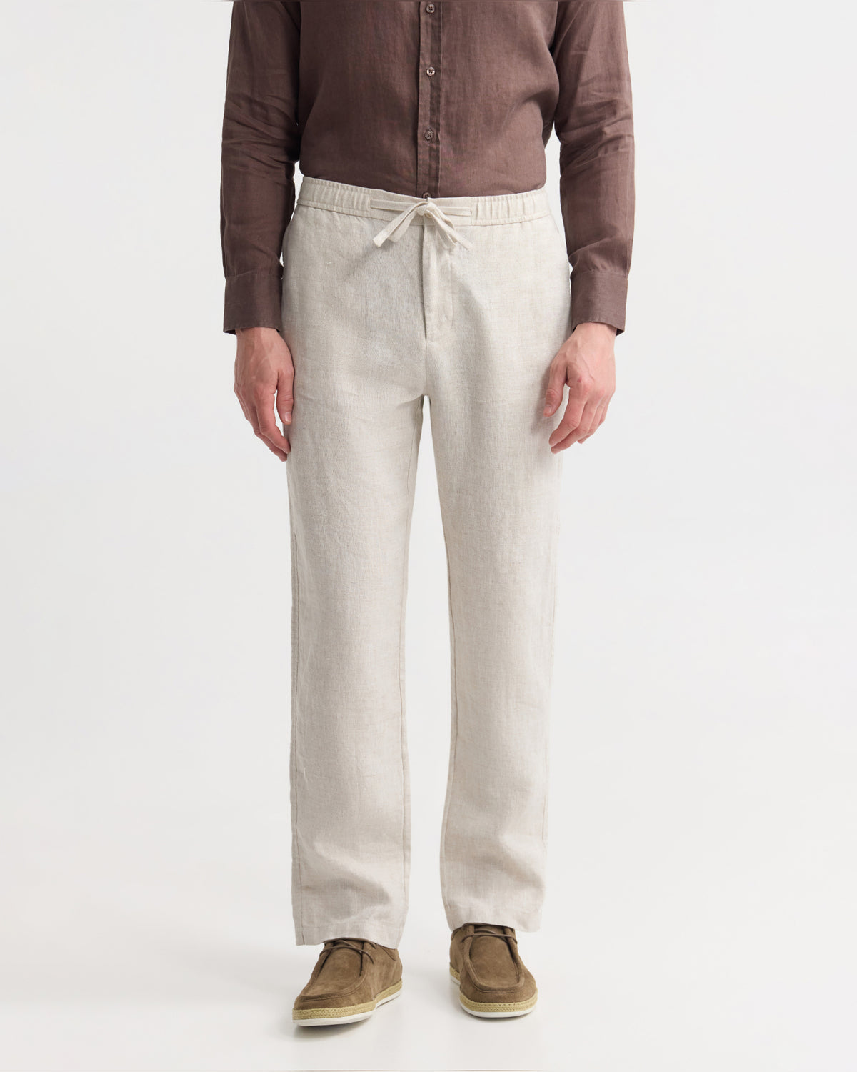 Ravi Straight Leg French Linen Pant MENS TROUSERS