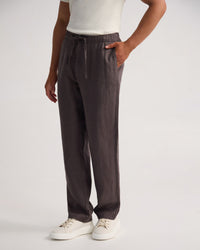 Ravi Straight Leg French Linen Pant MENS TROUSERS