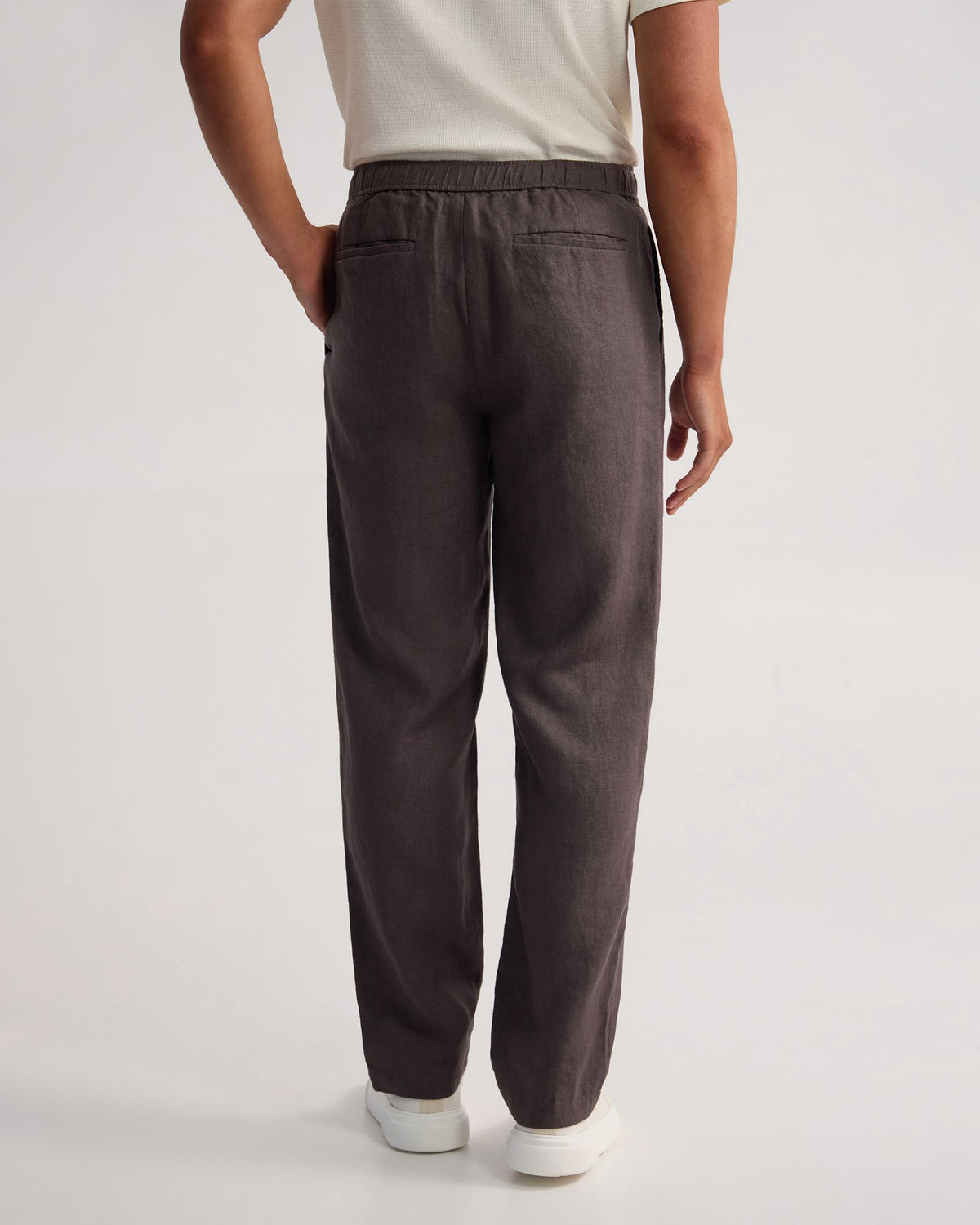 Ravi Straight Leg French Linen Pant MENS TROUSERS