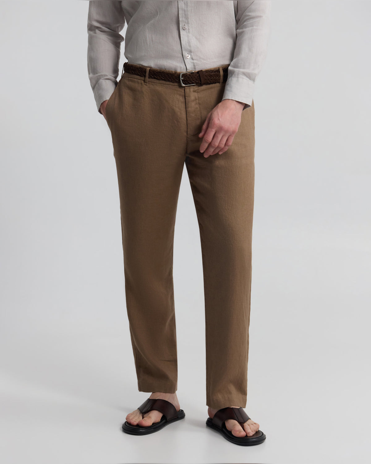 Pedro French Linen Button Pant MENS TROUSERS