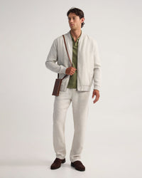 Henry French Linen Bomber Jacket MENS JACKETS AND COATS