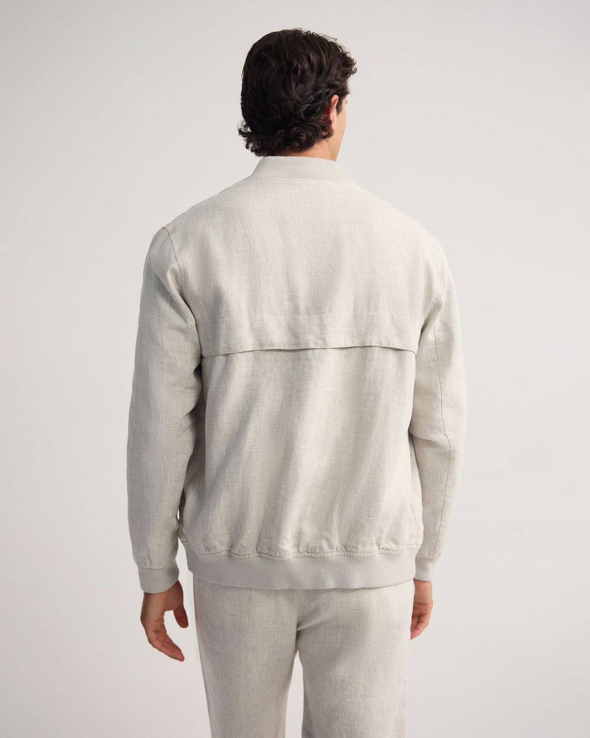 Henry French Linen Bomber Jacket MENS JACKETS AND COATS