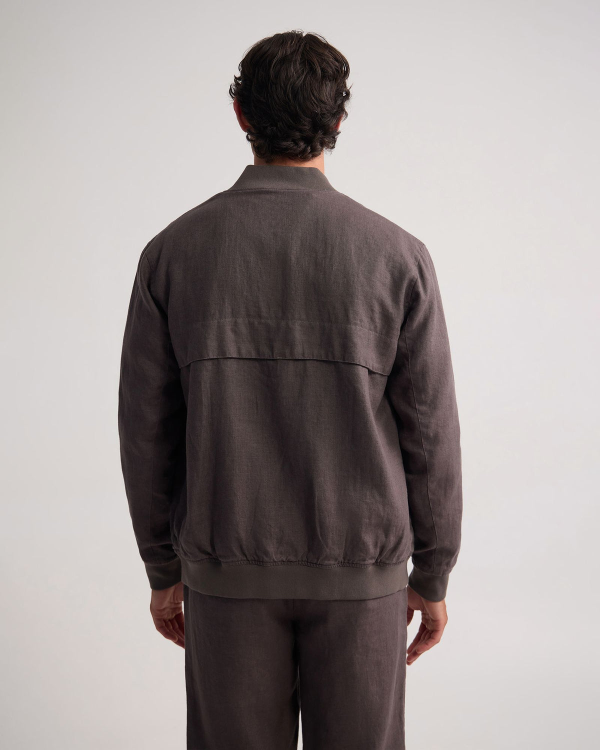 Henry French Linen Bomber Jacket MENS JACKETS AND COATS