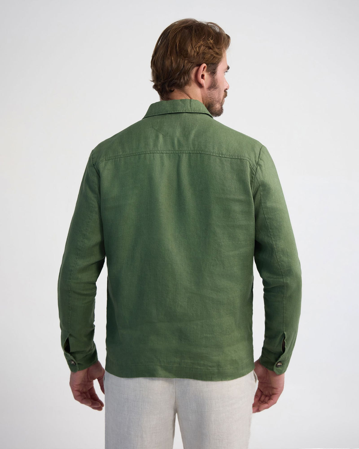 Adem French Linen Zip Bomber MENS JACKETS AND COATS