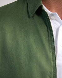 Adem French Linen Zip Bomber MENS JACKETS AND COATS