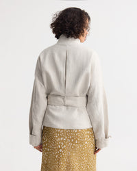 Prudence Belt French Linen Jacket WOMENS SUITS JKTS COATS