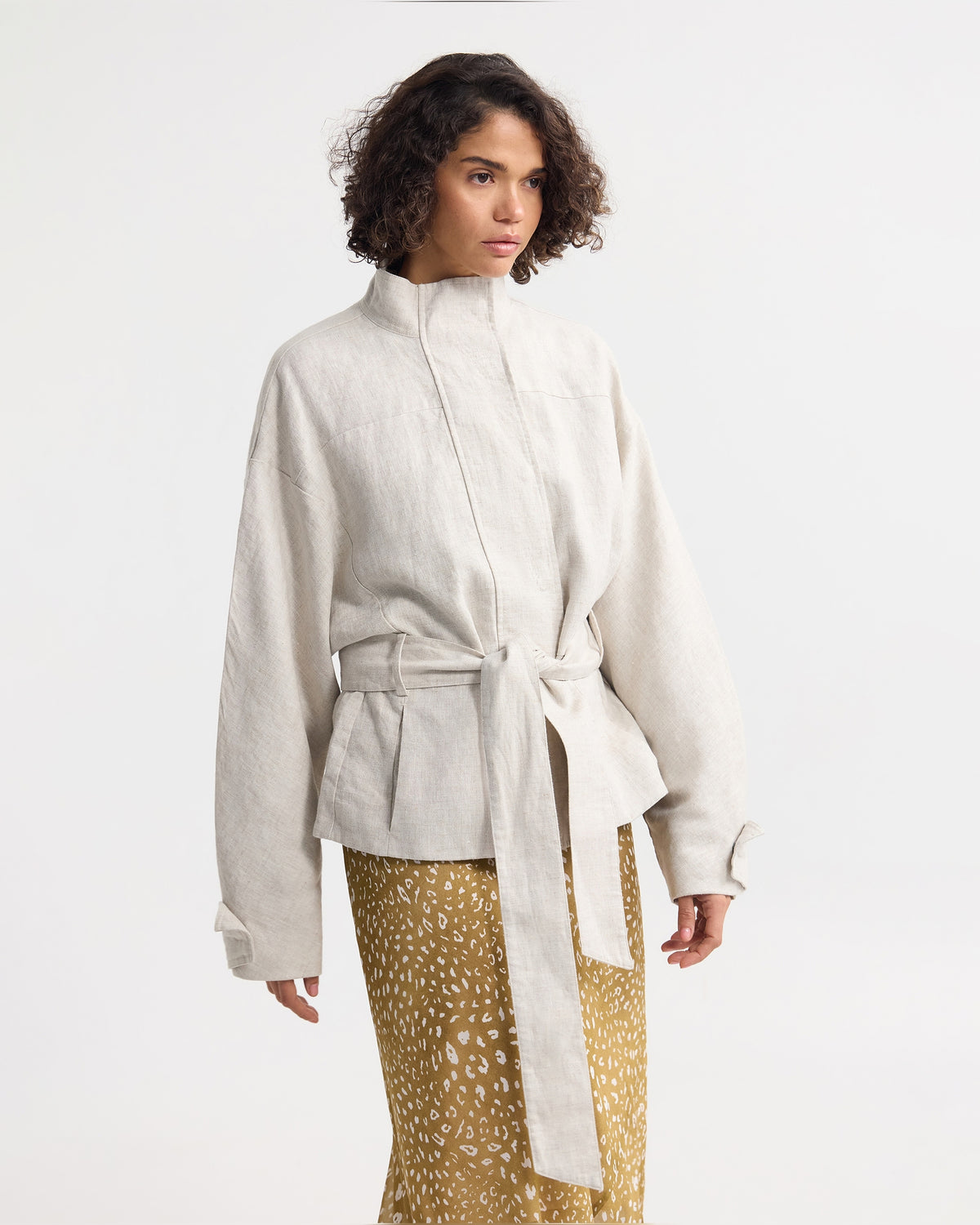 Prudence Belt French Linen Jacket WOMENS SUITS JKTS COATS