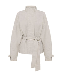 Prudence Belt French Linen Jacket WOMENS SUITS JKTS COATS