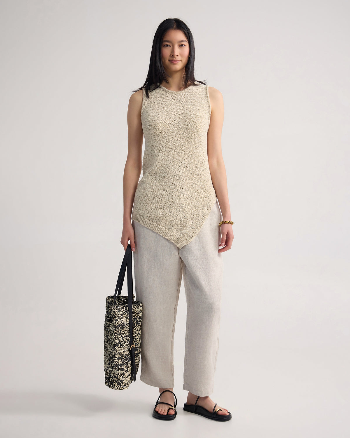 Gabriele Crop French Linen Pant WOMENS PANTS