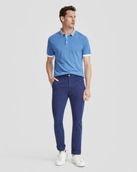 AXELL STRIPED COLLAR PIQUE POLO MENS KNITS