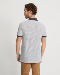 MACK STRIPED ORGANIC COTTON POLO MENS KNITS