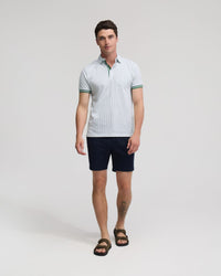 Milo Cotton Jersey Printed Polo - Available ~ 1-2 weeks MENS KNITS