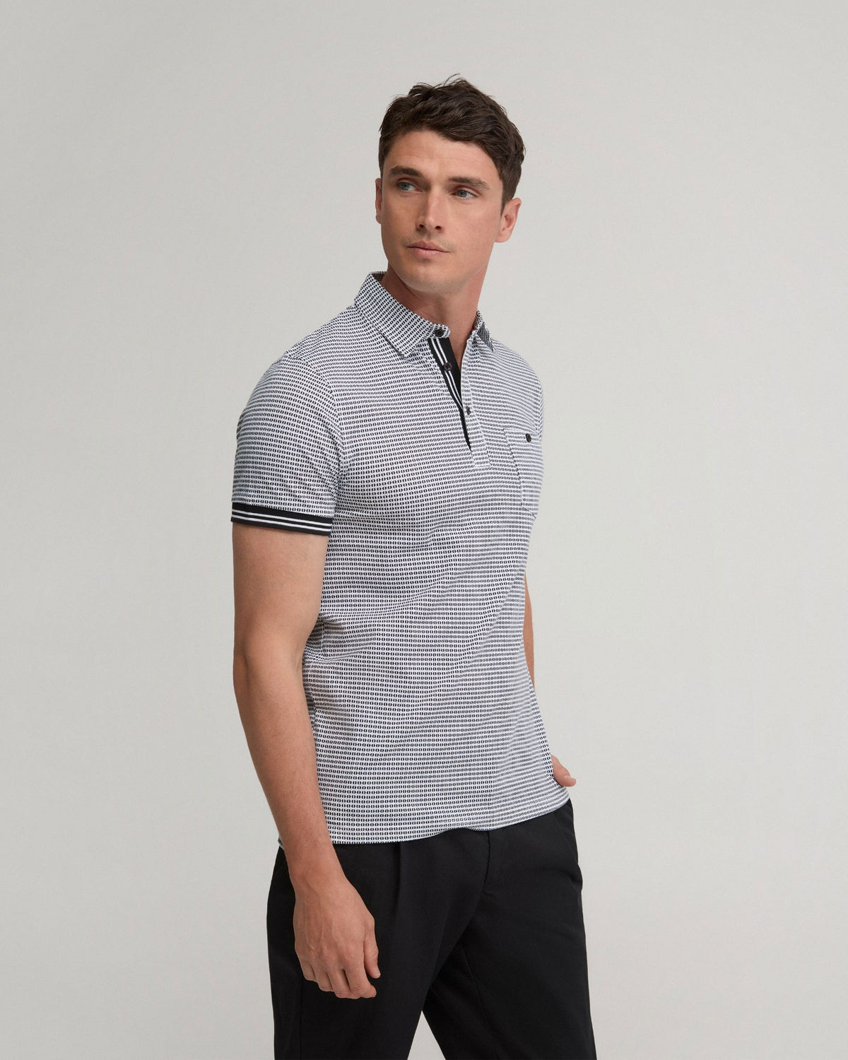 Milo Cotton Jersey Printed Polo MENS KNITS