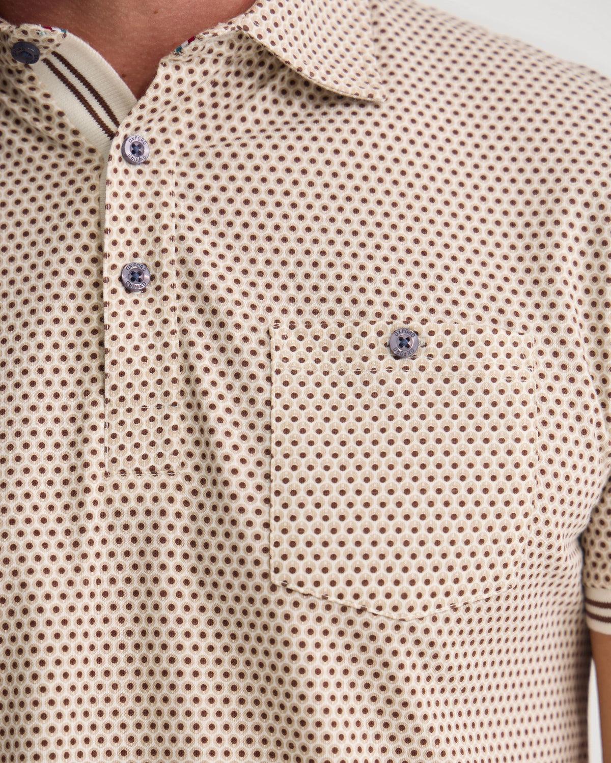 Milo Printed Jersey Polo With Pocket MENS KNITS