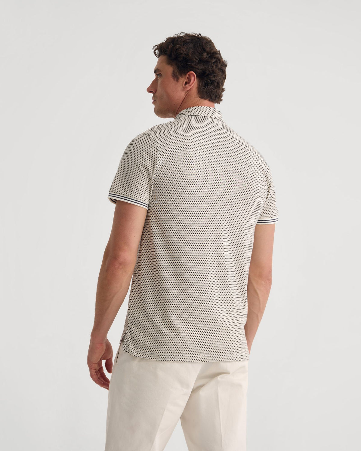 Milo Printed Jersey Polo With Pocket MENS KNITS