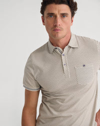 Milo Printed Jersey Polo With Pocket MENS KNITS