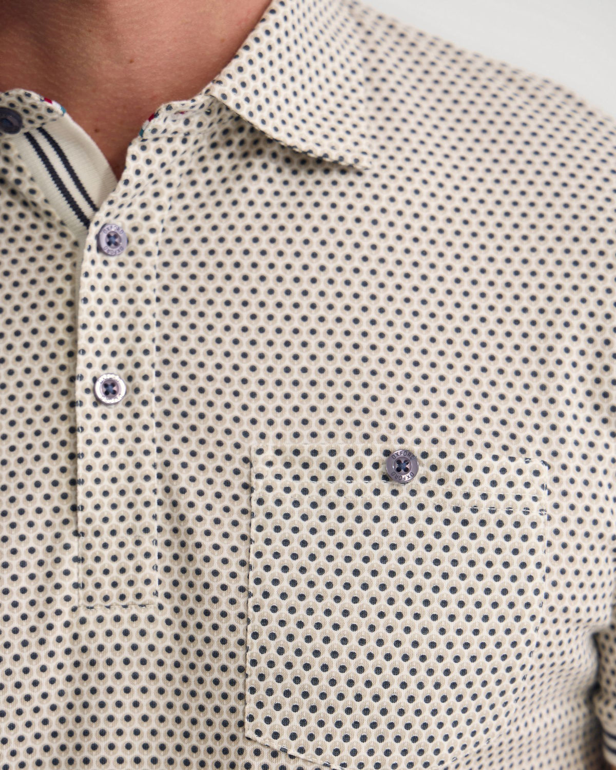 Milo Printed Jersey Polo With Pocket MENS KNITS