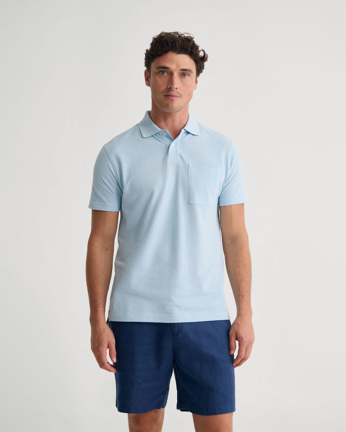 Theo Organic Cotton Pique Polo MENS KNITS