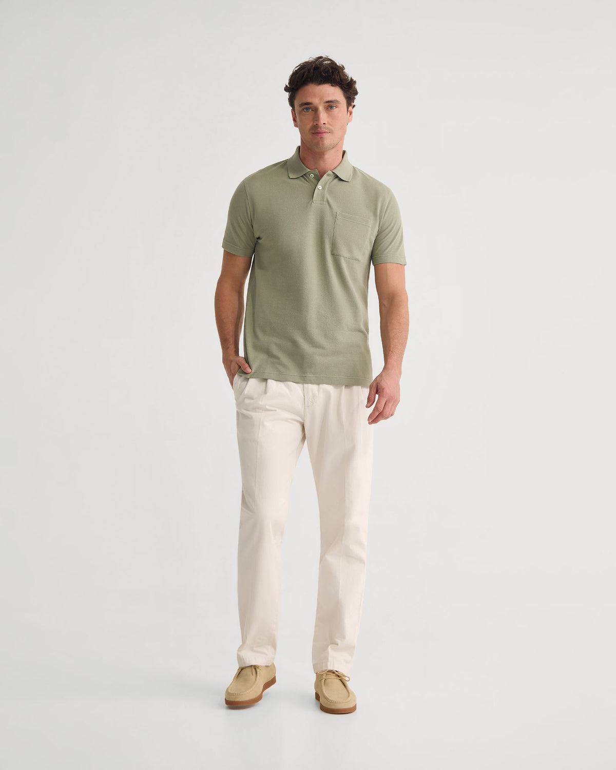 Theo Organic Cotton Pique Polo MENS KNITS