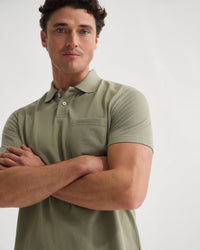 Theo Organic Cotton Pique Polo MENS KNITS