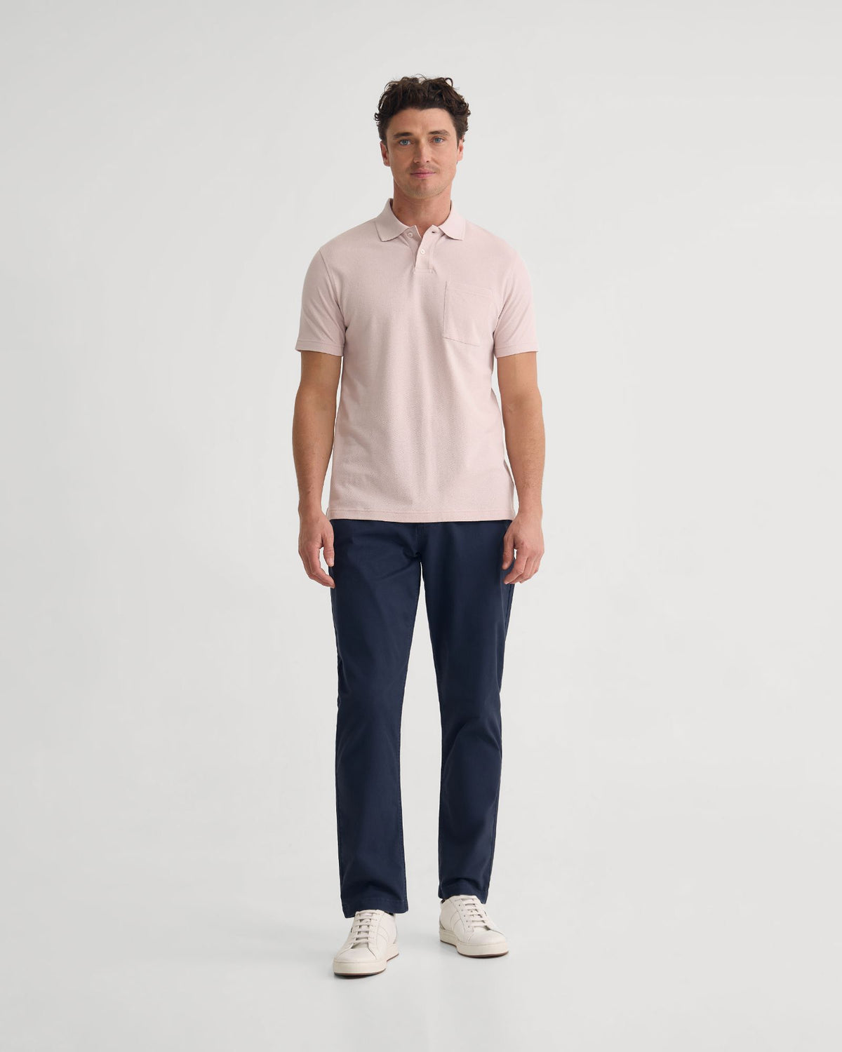 Theo Organic Cotton Pique Polo MENS KNITS