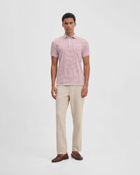 Milo Print Jersey Polo With Pocket MENS KNITS