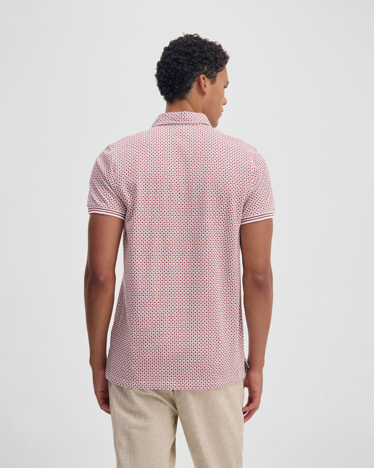 Milo Print Jersey Polo With Pocket MENS KNITS