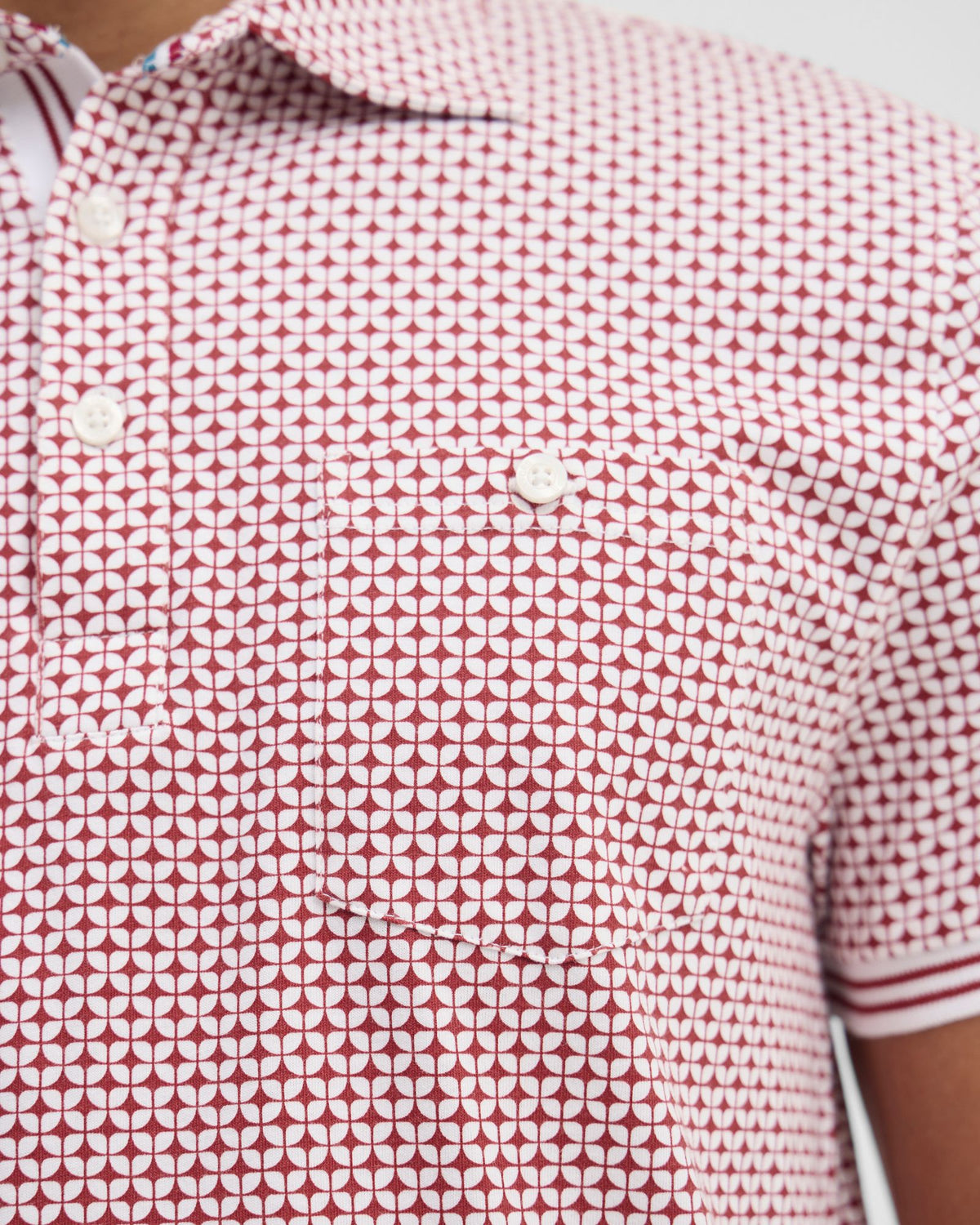 Milo Print Jersey Polo With Pocket MENS KNITS
