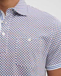 Milo Print Jersey Polo With Pocket MENS KNITS
