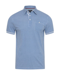 Milo Print Jersey Polo With Pocket MENS KNITS