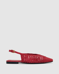 Eva Woven Nappa Slingback Shoes WOMENS SHOES