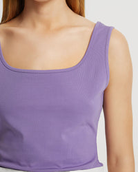 AGATHA SQUARE NECK TANK WOMENS TOPS