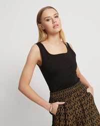 AGATHA SQUARE NECK TANK WOMENS TOPS