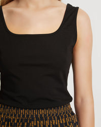 AGATHA SQUARE NECK TANK WOMENS TOPS