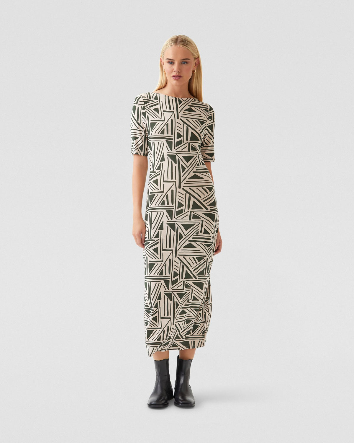 Leonie Printed Jersey Dress